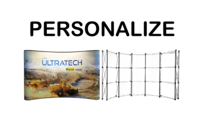 Backdrop retrátil pantográfico para eventos